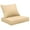 Beige, variant on Outdoor Deep Seating Cushion Set 24x24x4inch  Waterproof Fade-Resistant Deep Seat and Backrest Chair Cushions for Garden Courtyard Furniture