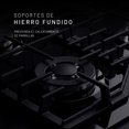 thumbnail image 3 of Nuur - Parrilla de Gas Empotrable 6 Quemadores, Cocina con Potencia y Estilo, Vidrio Templado 8mm, Quemador Triple, Perillas Iluminadas, Parrilla de Hierro Fundido, Anti-Fugas FFD, Gas LP y Natural, 3 of 8
