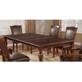 thumbnail image 3 of Rectangular Wooden Dining Table With Turned Legs, Brown, 3 of 3