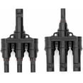 thumbnail image 1 of Conector MC-4, macho/hembra Conector T de panel solar MC-4 Ramificación PV Parallèle Clip Plug Adaptador de energía solar Separador Acoplador Combinador (M/3F, F/3M), 1 of 5