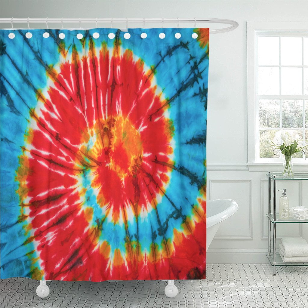 PKNMT Blue Tye Spiral Tie Dye for Colorful Abstract Artistic Polyester