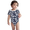 thumbnail image 2 of Gaeub White Leaves Print Infant Climbing Onesie,Toddler Outfit,Newborn Baby Bodysuit,Baby Boy Girl Clothes -9M, 2 of 6