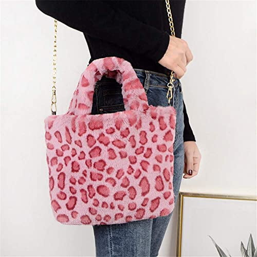 fuzzy pink purse