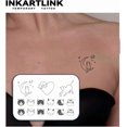thumbnail image 2 of shiyou-Tattoo Tech, 3 Sheets Small Semi Permanent Tattoo, Adult Art Design Temporary Tattoos, Lasts 1-2 Weeks, Waterproof, Realistic Look, No Adhesive, No Reflection (Love and Cats), 2 of 4