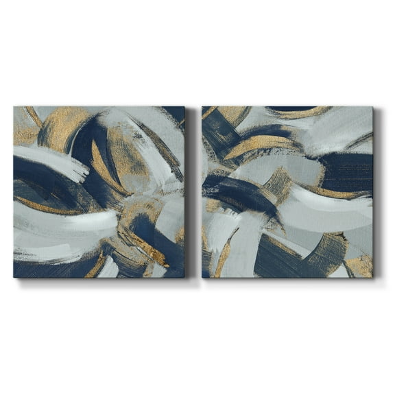 Rustic & Bittersweet I - Premium Gallery Wrapped Canvas - Ready to Hang Set of 2 - 32 x 32 Each