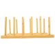 thumbnail image 1 of Soporte para platos de bambú, soporte para platos de cocina, estante de bambú multiusos, escurridor de cocina, 1 of 6