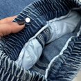 thumbnail image 6 of LZHGirlshop Big Boys' Jeans Pull-On Soft Denim Pants Solid Color with Pocket Stretch Waist Casual Wear School Pants,Blue B,3-4T, 6 of 6
