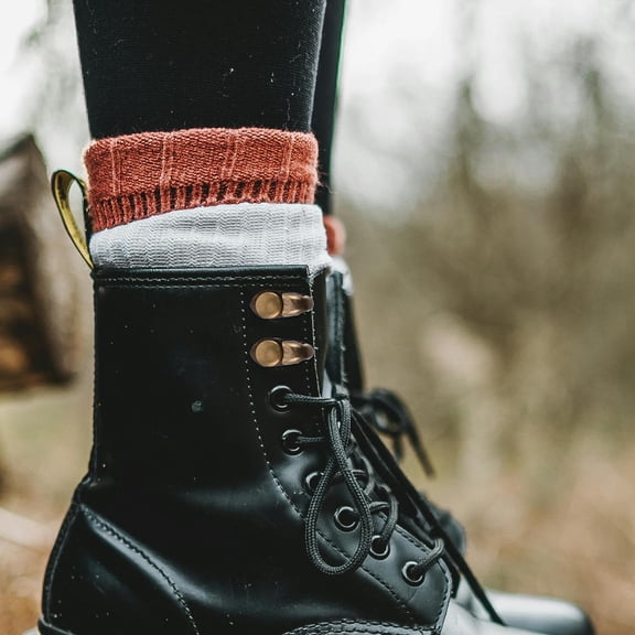 GOOHOCHY  10 Pcs Metal Buckle Shoe Lace Repair Climbing Boot Hook Replacements Hooks Coffee