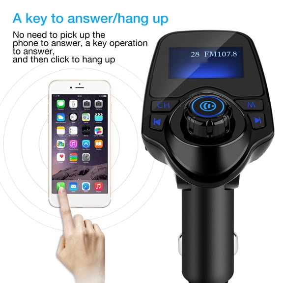Suodoka T11 Bluetooth Wireless Handsfree Car Kit MP3 Player FM Transmitter USB Charger