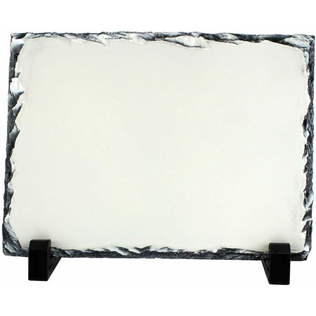Sublimation Blank Rock Stone Slate for Heat Press Heat Transfer Photo, Image, Picture Frame Glossy White Sublimate Coating Slate