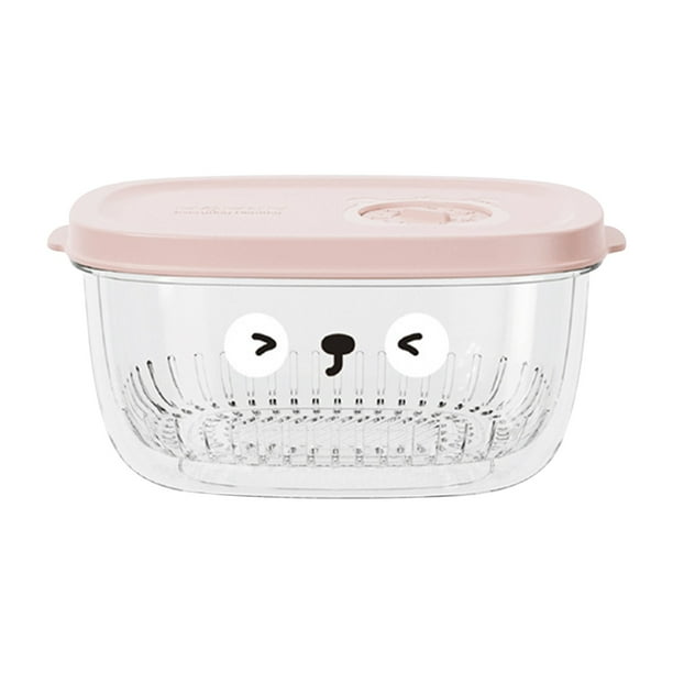 Shallots Ginger Garlic Storage Box, Refrigerator Special Food-grade Green Shallots Fresh-keeping Box, Plastic Transparent Food Drainage Sealing Box