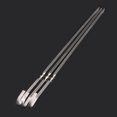 thumbnail image 6 of Metal Flat Meat Skewers Set of 10 Grilling Sticks Wide Rod String Supplies for Mutton Pork Beef Tomato Potato Roasting, 6 of 11