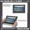 thumbnail image 2 of EpicGadget Silicone Case for Amazon Fire 7 (12th Generation, 2022 Released) - Lightweight Diamond Grid Silicone Cover Case + 1 Stylus and 1 Fire 7 Screen Protector (Black), 2 of 5