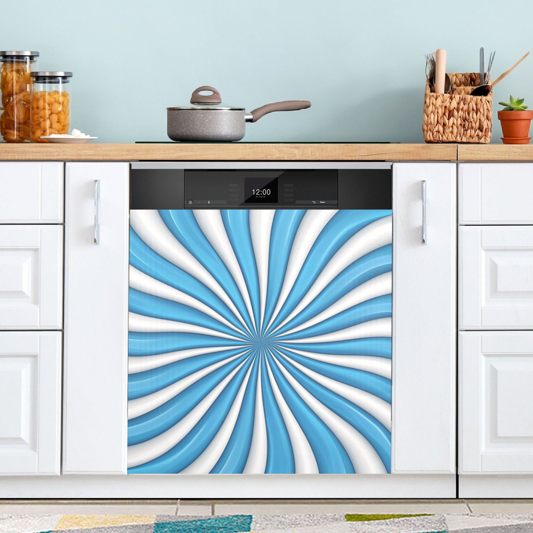 Dishwasher Magnetic Sticker 23x26 Inch Refrigerator Magnetic Sticker Washing Machine Magnetic Sticker Kitchen Panel Magnetic Sticker Home Decor Super Beautiful Pattern