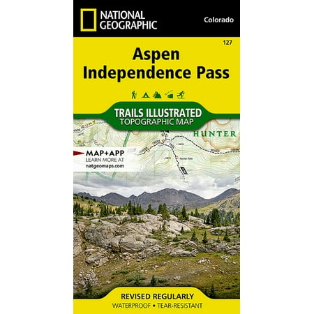 National Geographic Trails Illustrated M Aspen, Independence Pass Map, Book 127, (Paperback)