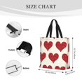 thumbnail image 4 of Vsdgher Love print Tote Bag for Women Shoulder Bag with Zipper Large Shoulder Bag Handle Handbag Portable Washable for Travel, Work, 4 of 8