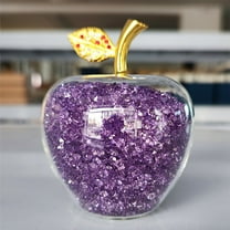 Nilvkv Crystal Apples Christmas Eve Gifts for Her Romantic Ornamental Apples Display, Halloween Decorations, Home Decor