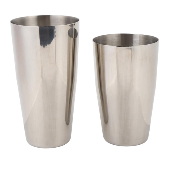 BIMZUC 2‑Piece 500 ml & 800 ml Stainless Steel Cocktail Shaker Set – Glossy, Dishwasher‑Safe, BPA‑Free, Double‑Cup Design for Home & Professional Use