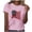 A403 Pink, variant on Mifsaly 4Th Of July Cotton T-Shirt Women Casual American Flag Graphic Tee Crewneck Short Sleeve Independence Day Top Lightweight Breathable Loose Fit Patriotic Shirt S