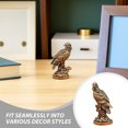 thumbnail image 3 of FOMIYES Vintage Golden Brass Eagle Sculpture Figurine Decorative Tabletop Bird Statue, 3 of 8