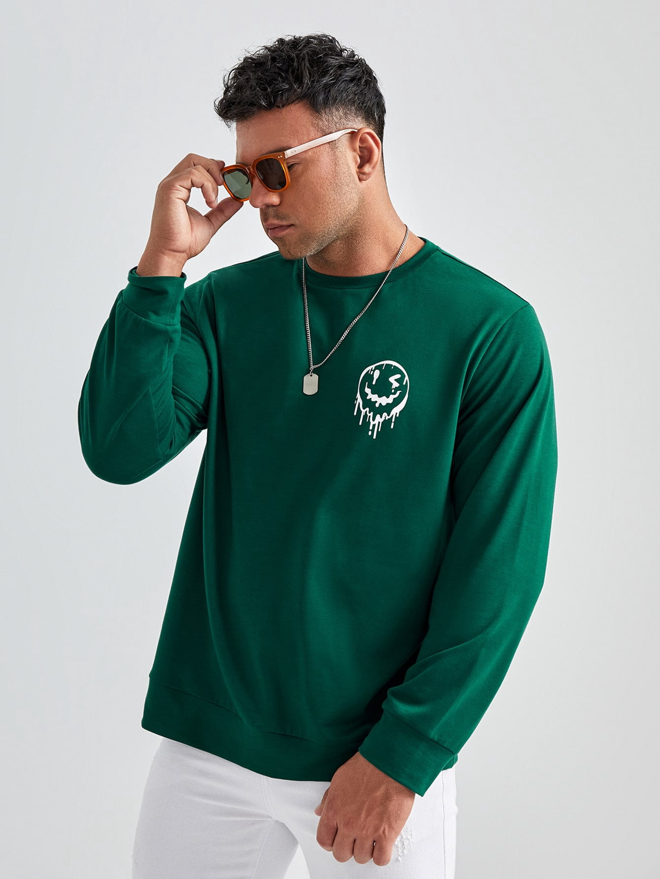 Men Cartoon Graphic Sweatshirt 5XL(22 