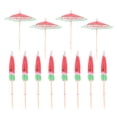 thumbnail image 1 of EeaseCA 150pcs Watermelon Pattern Umbrella Picks Drink Umbrella Toothpicks Decorative Toothpicks, 1 of 9