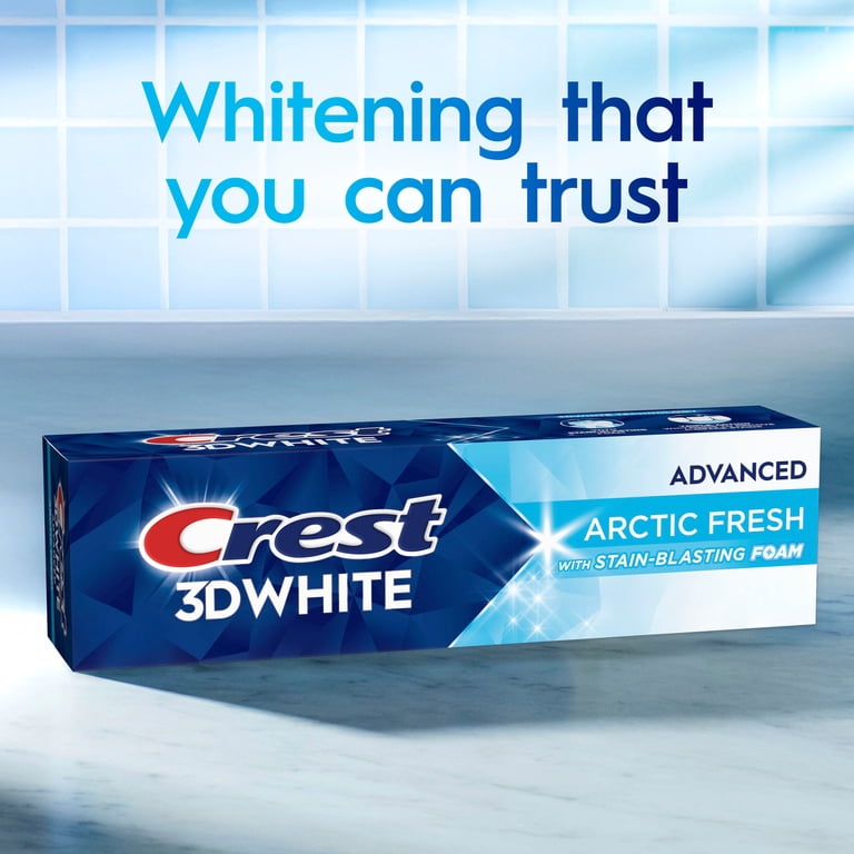 Crest Teeth Whitening Toothpaste Arctic Fresh 3.3 oz Removes