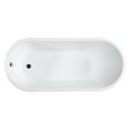 thumbnail image 3 of Bellaterra Home Barletta 69 inch Freestanding Bathtub in Glossy White, 3 of 5