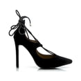 thumbnail image 2 of DAKOTA Lace-Up Heels, Black, 7.5, 2 of 5