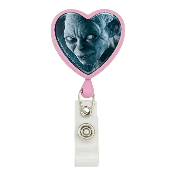 The Lord of the Rings Gollum Character Heart Lanyard Retractable Reel Badge ID Card Holder