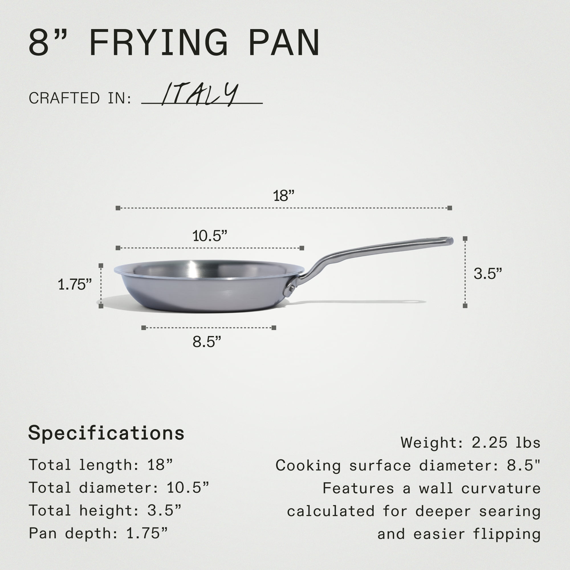 Pearl Metal HB-6348 Stainless Steel Milk Pan – 5.5 Inch (14cm), Induction Compatible