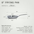 thumbnail image 5 of Made In Cookware - 8-Inch Stainless Steel Frying Pan - 5 Ply Stainless Clad - Professional Cookware - Crafted in Italy - Induction Compatible, 5 of 7