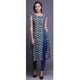 thumbnail image 3 of Bimba Printed Straight Tunic DressesÂ&nbsp;ForÂ&nbsp;Women Sleeveless Side Slit Kurti, 3 of 6