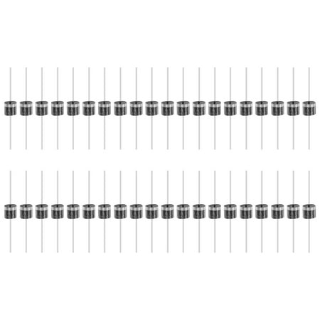 Uxcell 100 Pcs 6A10 Diode for Rectification Diode, 6A 1000V R-6 Electronic Silicon Diodes for Charger Industrial Power Adapter Supply Inverter Switching Power Supply