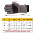 thumbnail image 3 of Winter Kids Ski Gloves Outdoor Sports Gloves Boys Girls Snow Skating Snowboarding Windproof Warm Mitten For Cold Weather, 3 of 9