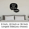 thumbnail image 2 of Holy Hot Flash! Funny Women Menopause Wall Decals for Walls Peel and Stick wall art murals Black Medium 18 Inch, 2 of 2