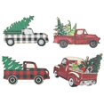 thumbnail image 4 of Juego de adornos navideños de madera: 24 piezas de decoraciones festivas para árboles de Navidad y más, 4 of 4