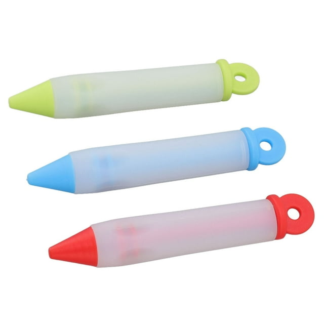 Kit de herramientas para decorar pasteles, juego de 3 bolígrafos para glaseado de pasteles, kit de bolígrafos para decorar pasteles, máxima confiabilidad