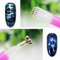 thumbnail image 2 of Double head magnetic pen plum blossom printing flower magnetic pen nail art, 2 of 5