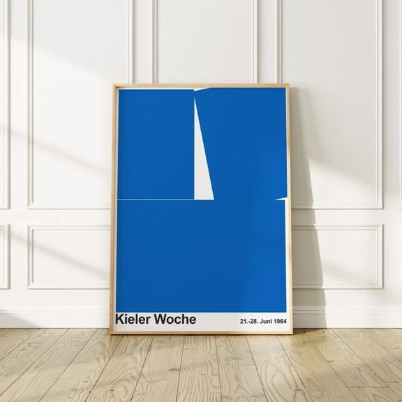 Kieler Woche 1964 The Kiel Week Sailing Event Poster 24"X36" (61X91Cm) For Home Decor Living Room Bedroom Office