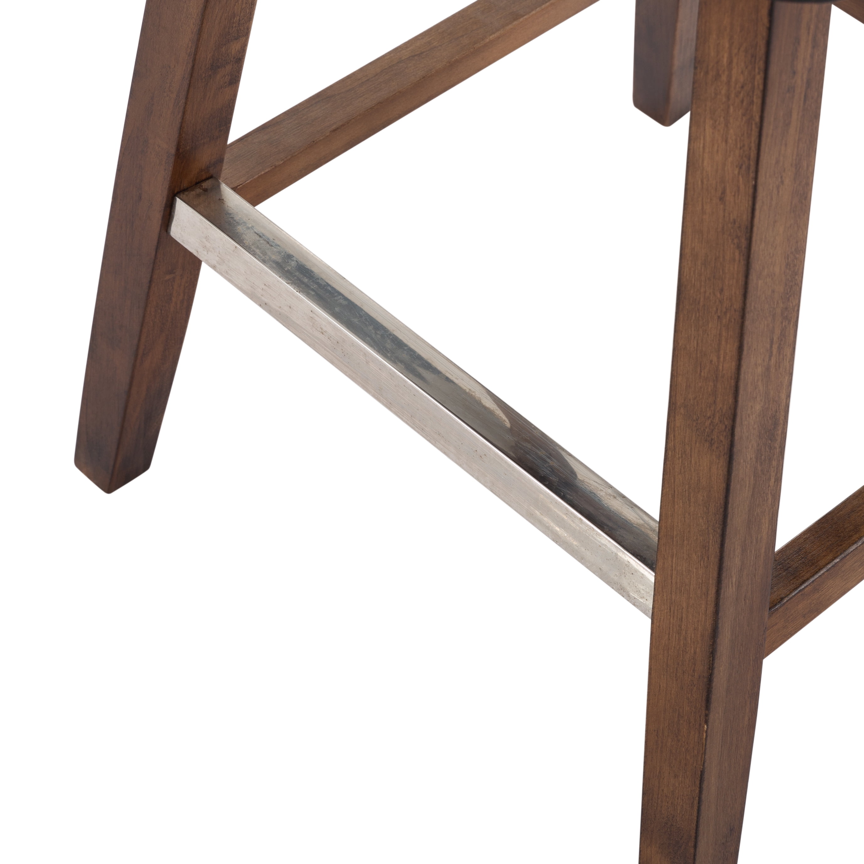 Gewnee 18.9"Swivel Barstool,Modern Counter Height Barstools with Solid Wood Frame,360˚ Smooth Swivel Bar Chairs for Kitchen Island,Home Bar,Cafe.Gray PU