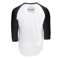 thumbnail image 2 of 212 Performance TRAG-050-013 212 Performance Logo Raglan Tee in Black, White, 3X-Large, 2 of 2