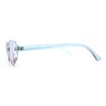 thumbnail image 4 of SA106 Womens Simple Classical Oval Thin Plastic Sunglasses Blue Pink, 4 of 4