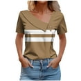 thumbnail image 1 of Camisetas de Manga Corta para Mujeres Casual, Camiseta con Botón Impreso a Damas para Diario, Espectáculo Y Fiesta, 1 of 6