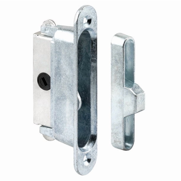 Cerradura de puerta Prime-Line de aluminio en tono madera para interiores y exteriores