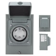thumbnail image 3 of Generator Power Inlet Box, Weatherproof Lock Ring Design Practical RV Power Socket  for RV for Marine for Outdoor, 3 of 7