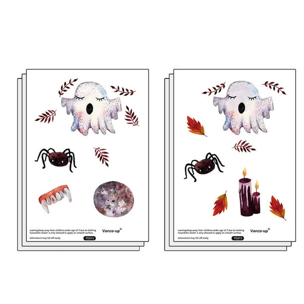 Moyic 6 piezas pegatinas de pared de Halloween 3D Pinup imagen sala de estar dormitorio calcomanías suministros de fiesta para accesorios de Kits de decoración para fiestas Moyic HA068237-00
