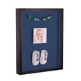 thumbnail image 2 of ArtToFrames 12x18 Inch Shadow Box Picture Frame, with a Satin Black Tall 1 Wide Shadowbox frame and Delft Blue Mat Backing (4654), 2 of 7