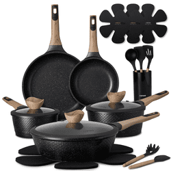 Carote 18-Piece Nonstick Cookware Set