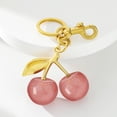 thumbnail image 4 of MODANU Cherry Bag Charm Keychain for Women, Cute Cherry Purse Accessories, Bag Charms for Handbags, Christmas gift for Her, Gold, 4 of 8